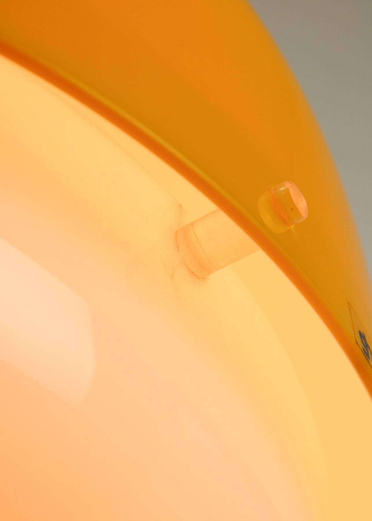 Space Age Yellow Medusa Floor Lamp by Luigi Massoni for Guzzini, 1970s