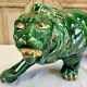 Art Deco lion statue cracked St Clement