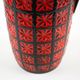 Fat Lava ceramic vase with relief texture, West German pottery, 1970s