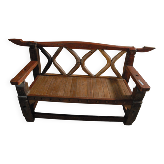 Banc de jardin en bois massif