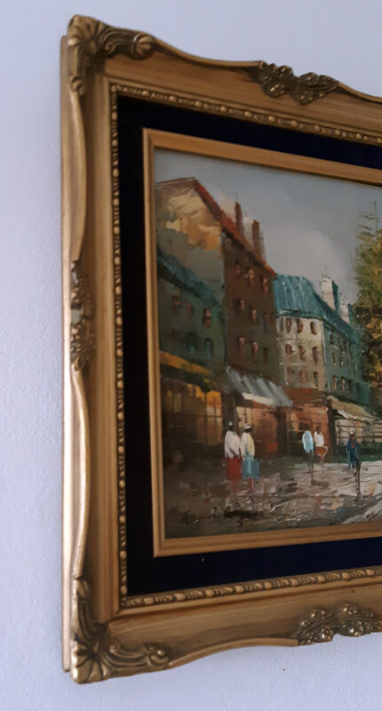 Tableau of a Parisian scene after Henri Rogers.