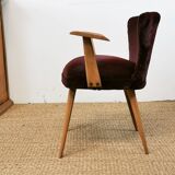 Fauteuil vintage bordeaux
