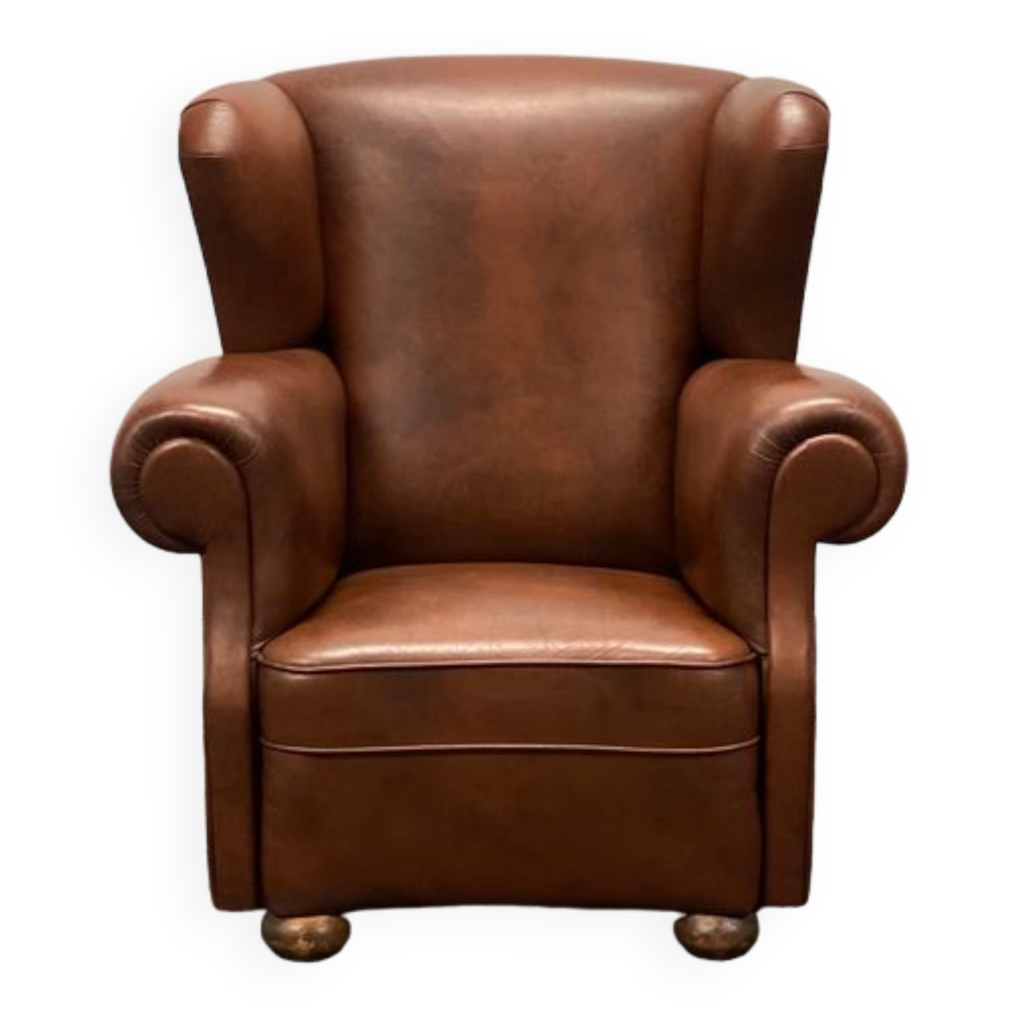 Vintage chesterfield style wingback armchair