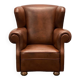 Vintage chesterfield style wingback armchair