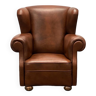 Fauteuil vintage chesterfield style wingback