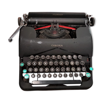 Machine à écrire Corona, LC Smith, Made USA