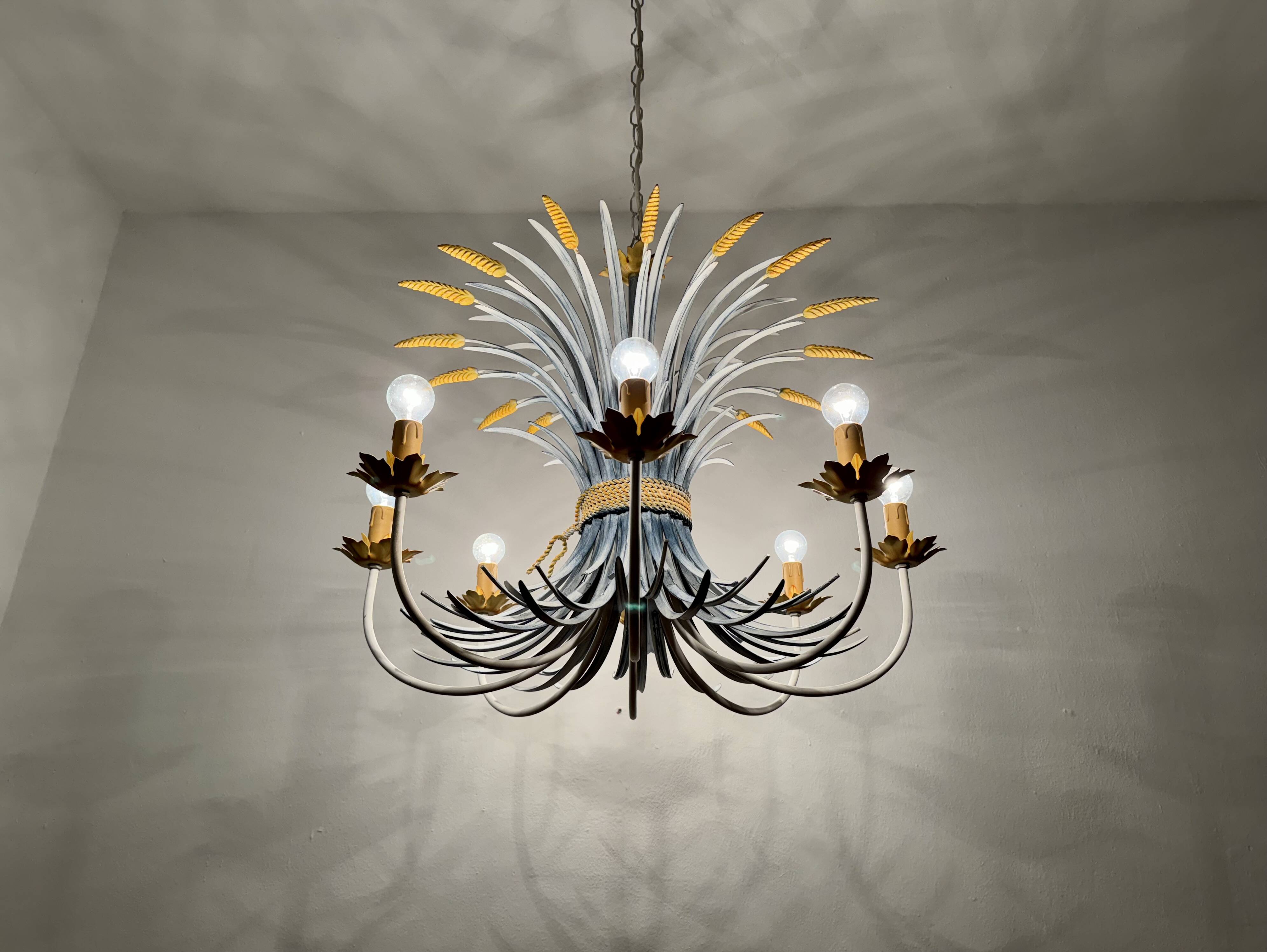 Large Italian Hollywood Regency Chandelier by Hans Kögl