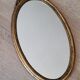 Miroir doré ovale 41x23