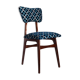 Chaise Butterfly Mid-Century en Velours Scarabeo Bleu et Bois Foncé, Europe, 1960