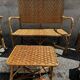 Vintage woven rattan set