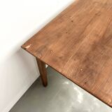 Solid cherry wood desk with spindle legs