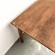 Solid cherry wood desk with spindle legs