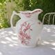 Immense brocade from the 19th century signed Bertrand Bordeaux Anemone ironstone.