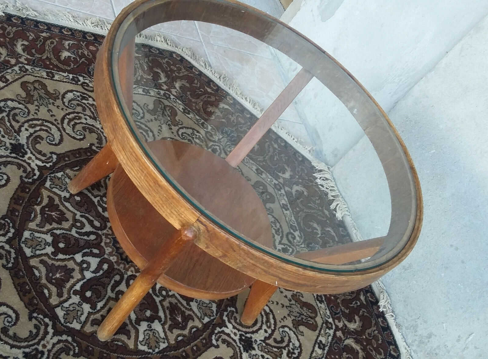 50/60 oak design coffee table