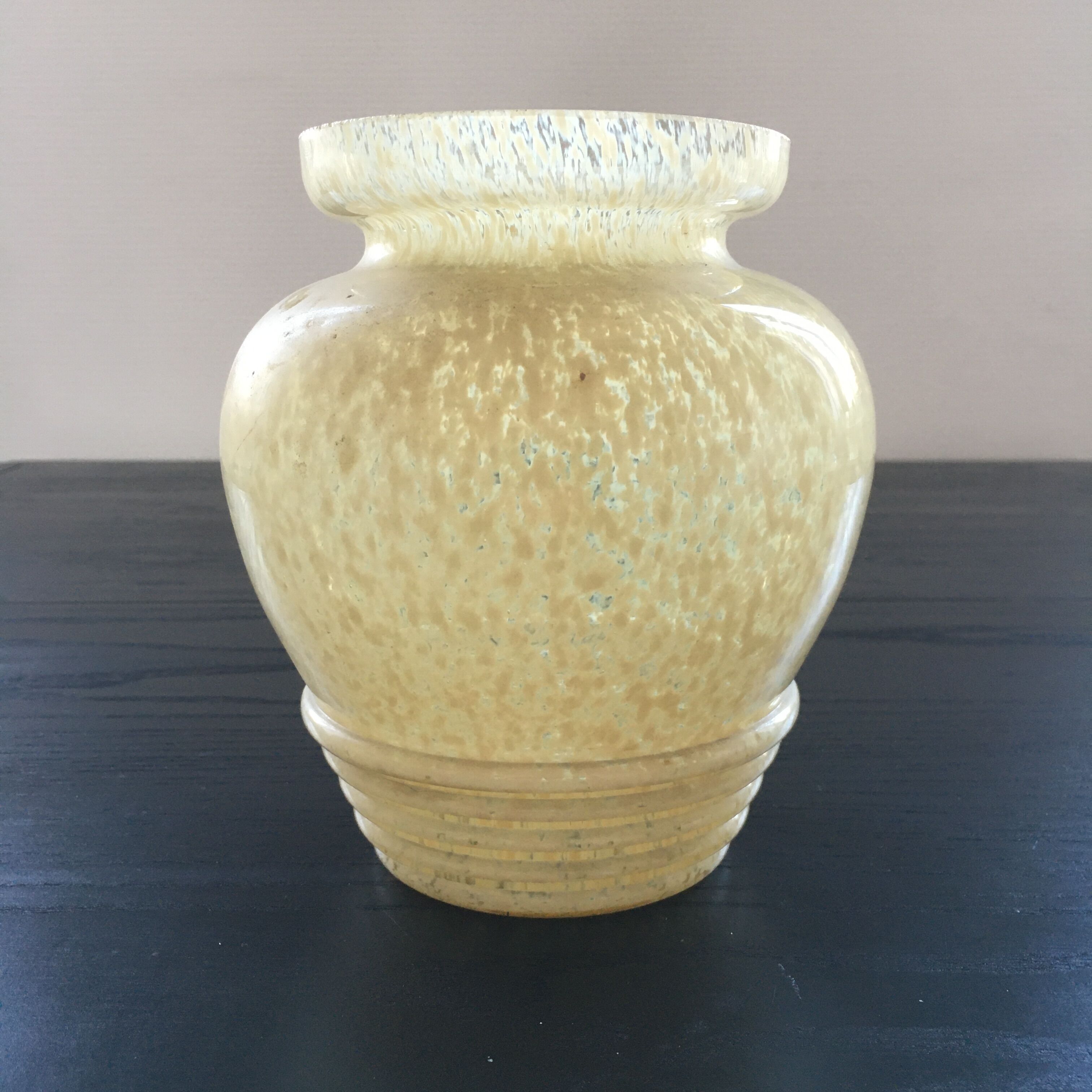 Art Deco style speckled vase