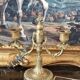 Pair of bronze candlesticks