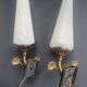 Pair of antique Art Deco wall sconces