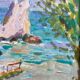 Signed painting Oil on cardboard dimensions: height -25cm- width -30cm-