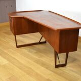 Boomerang Teak Desk by Peter Lovig 1950