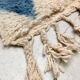 Moroccan Berber rug Boujaad ecru multicolored diamonds 232x147cm