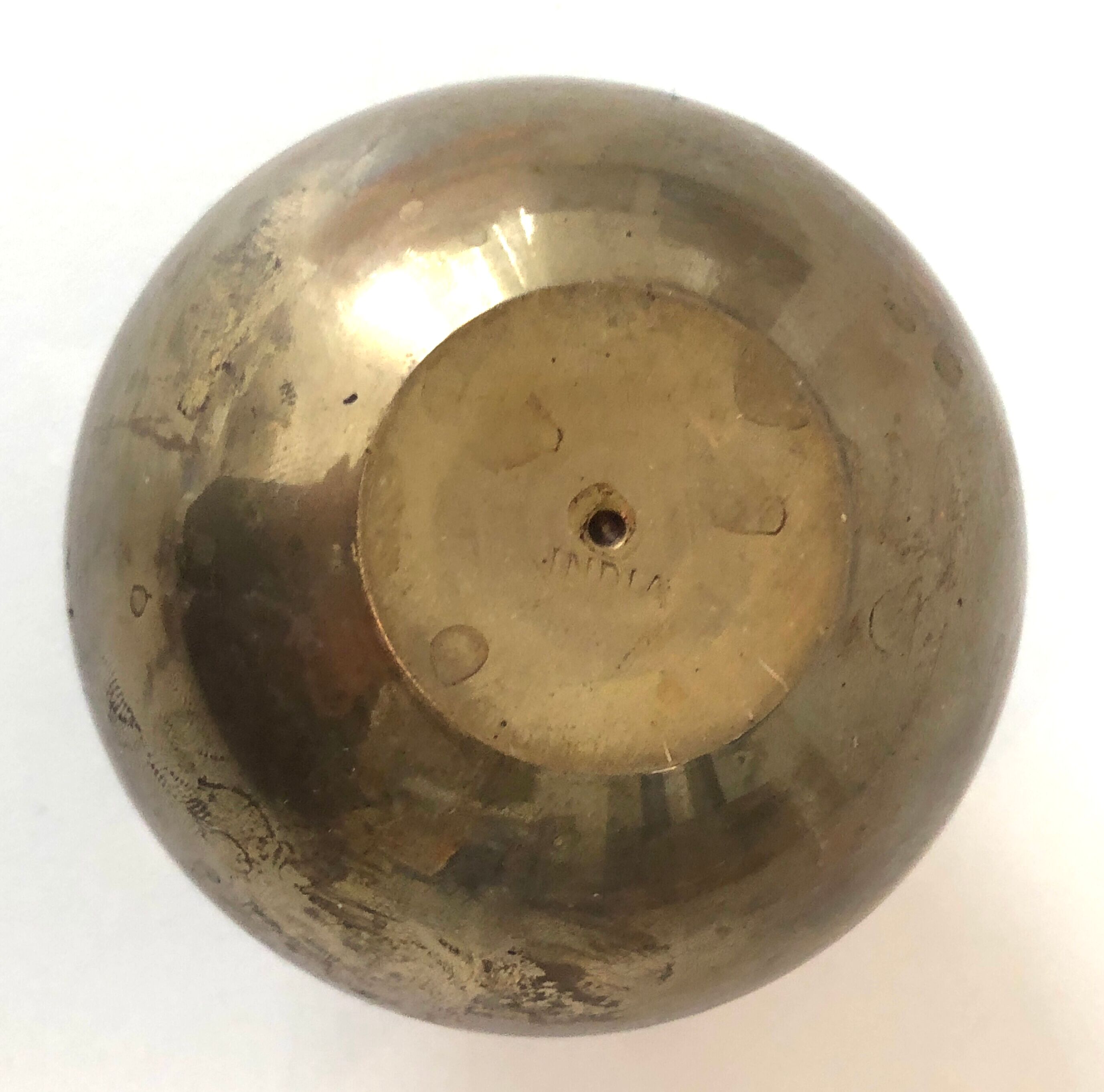 Vase laiton doré