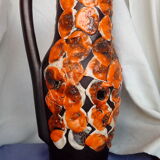 Seventies Pitcher Black and Orange