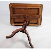 Side table on a mahogany pillar from around the year 1850s