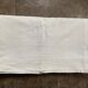 Drap ancien en lin coton  brodé PA