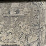 Set of two antique framed gobelins from France from the 19th century