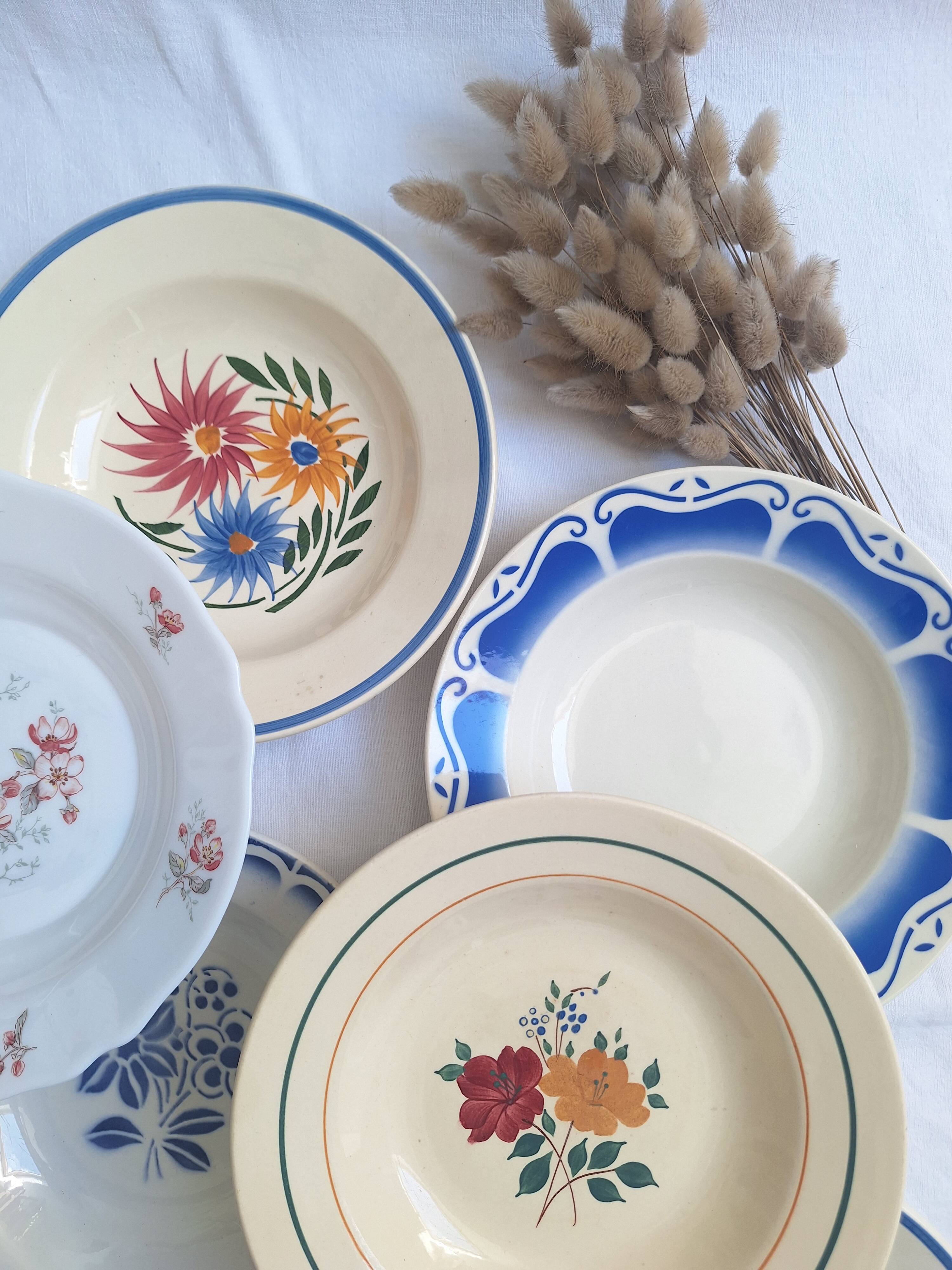 Vintage soup plates
