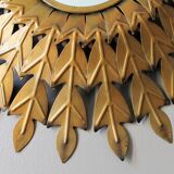 Witch brass vintage mirror 53 cm