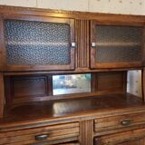 Oak sideboard kitchen glass doors