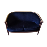 Canapé en velours de style Louis XVI