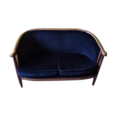 Louis XVI style velvet sofa