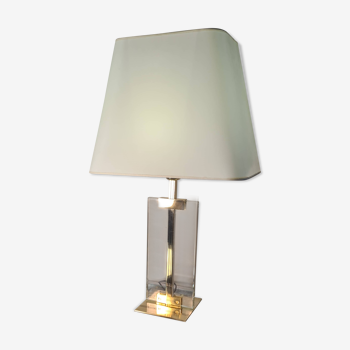 luxury style lamp 1970 to 80 brass and plexi, some traces of wear, 65x40 original