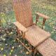 Chaise longue en rotin