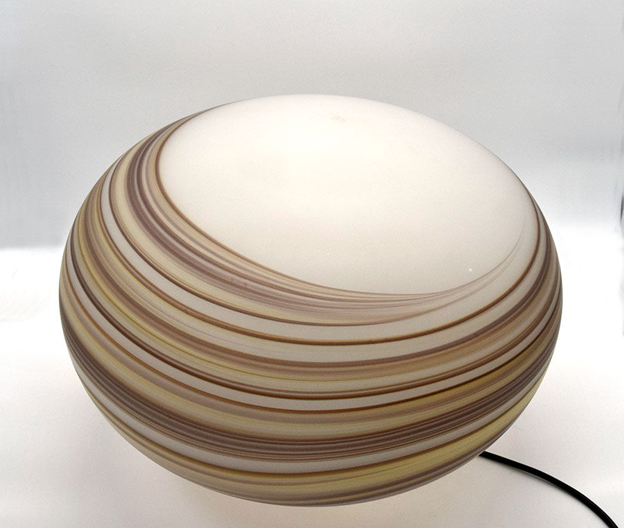 Glass Giove Lamp from VeArt, 1970s