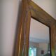Brutalist brass mirror by Jean Goardere, France, 1970s