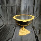 Old brass mirror