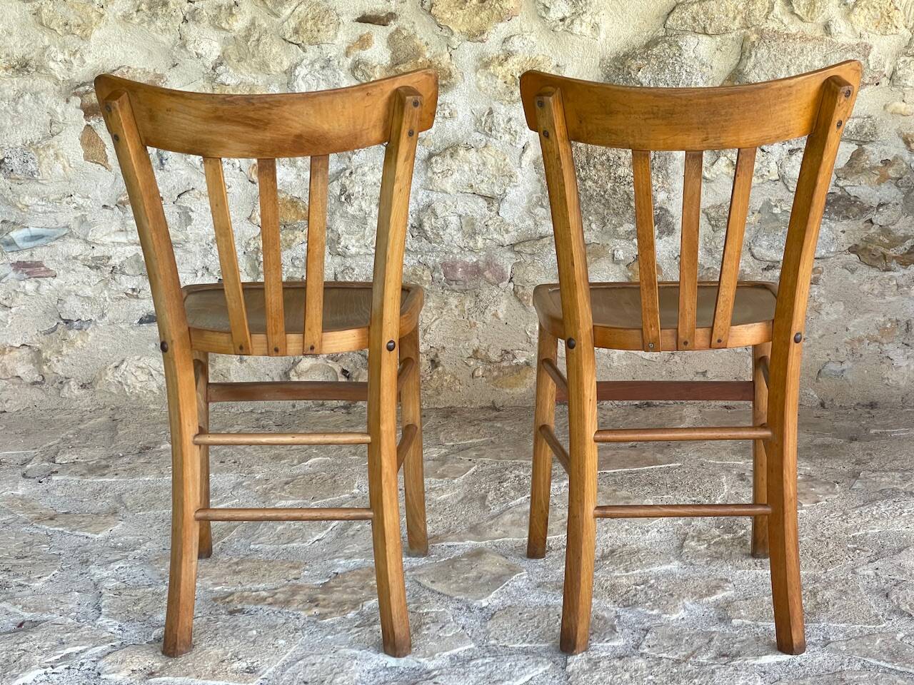 Pair of bistro chairs by Luterma, circa 50’s/60’s
