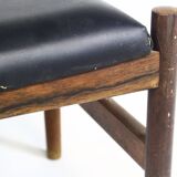 Tabouret danois en palissandre années 1960