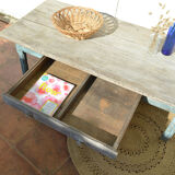 Old patinated coffee table
