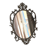 Vintage Italian brass mirror