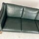 Danish leather sofa couch by Skippers furniture 70s 80s Design