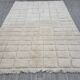 Tapis en laine naturel tissè main traditionnelle taille 2/3 m