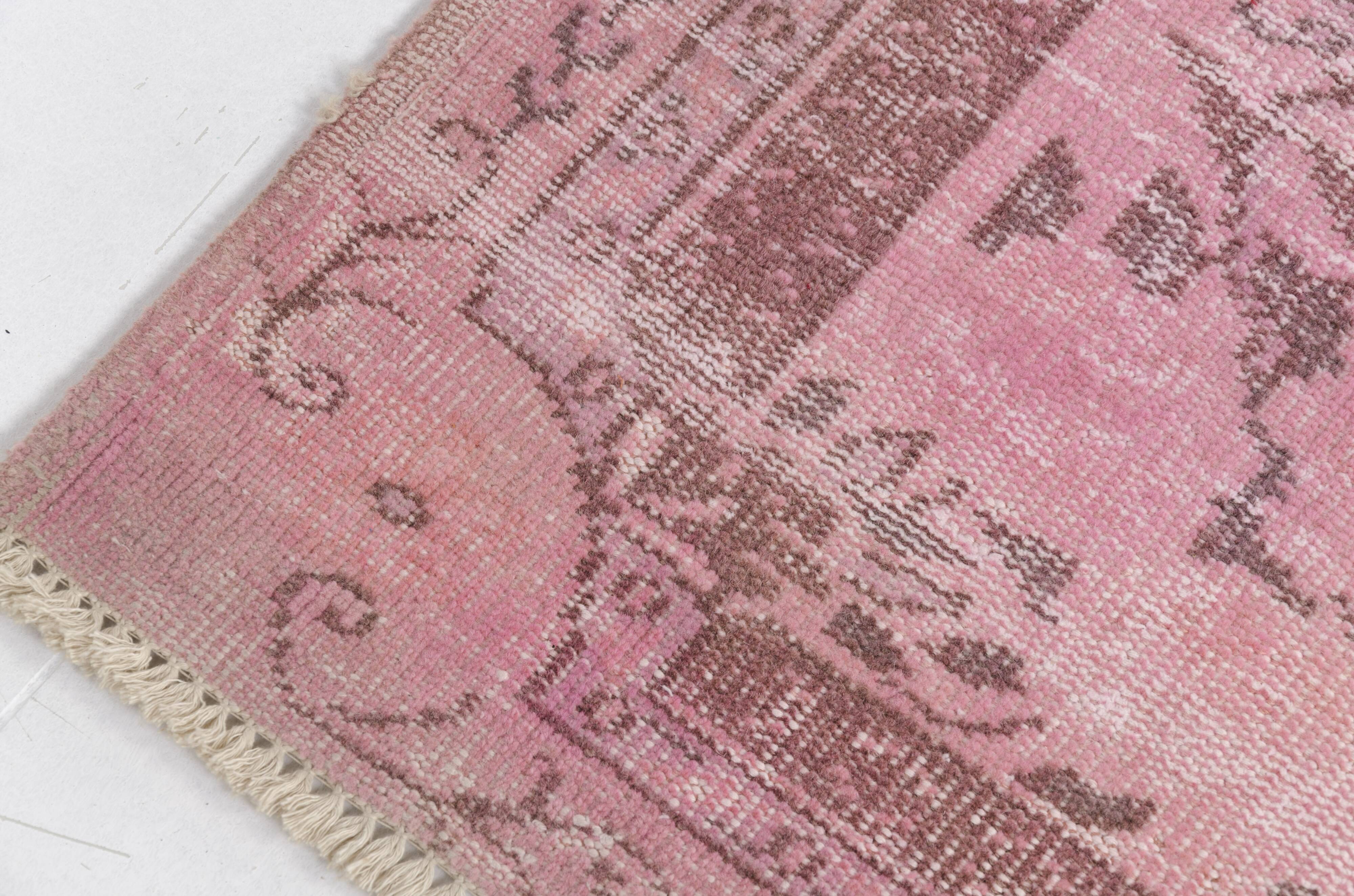 Vintage Turkish Pink Carpet SKU-V724