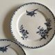 Plates Sarreguemines Hummingbird Earth 19th end railway