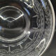 Solid glass and silver plate
