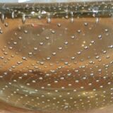 Bubbled crystal trinket bowl, 1960s