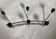 Coat rack, metal and wood, 1950s